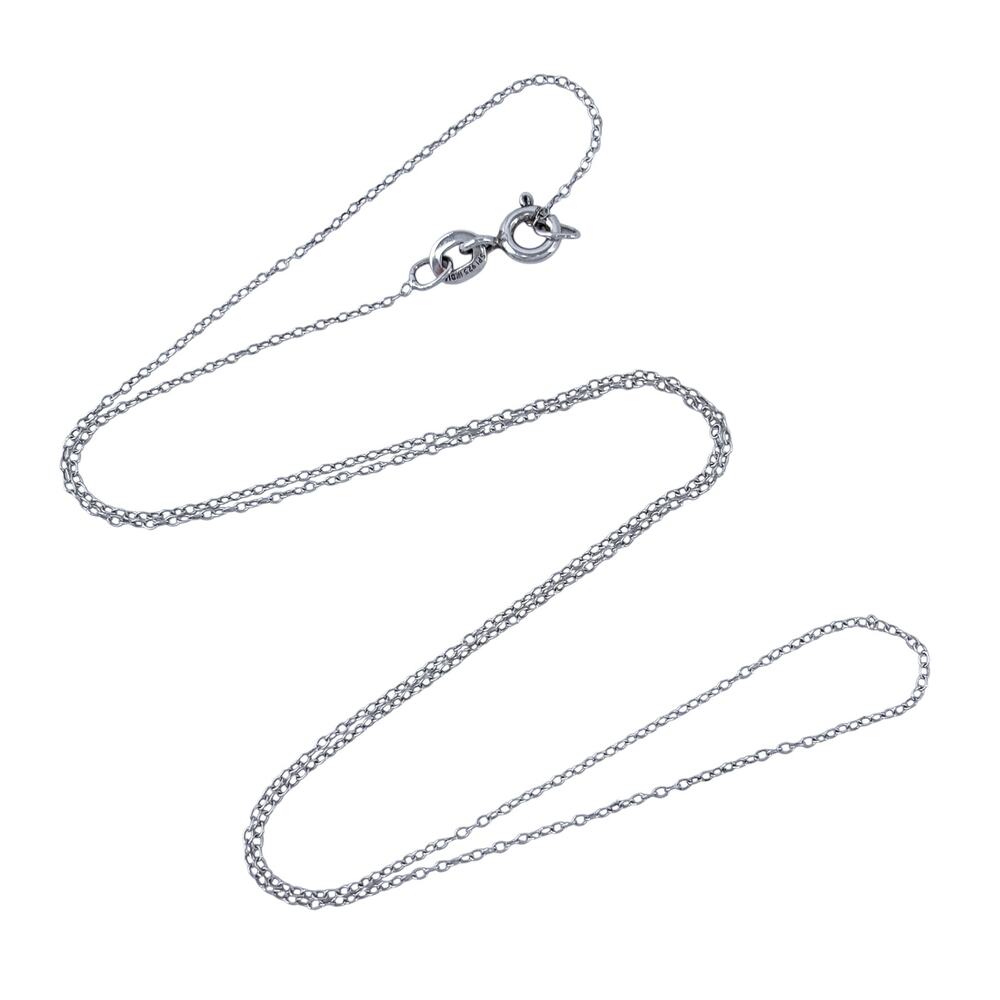 Vintage Sterling Silver 925 Cable Chain Necklace 18"